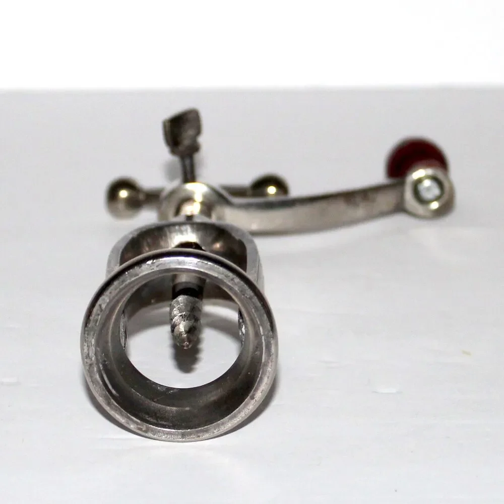 Vintage Corkscrew with handle French Style metal wood